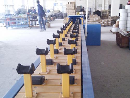 Motorcycle shock absorber assembly conveyor line