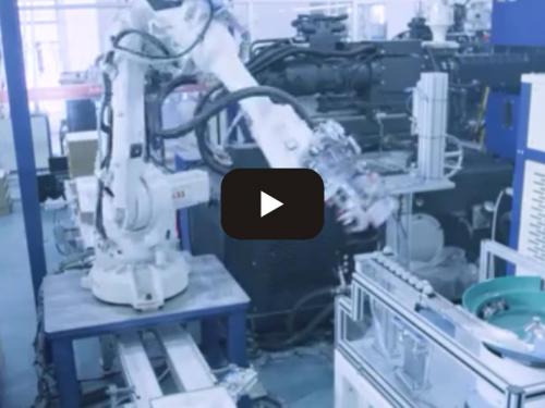 ABB robot injection molding machine + packaging ap