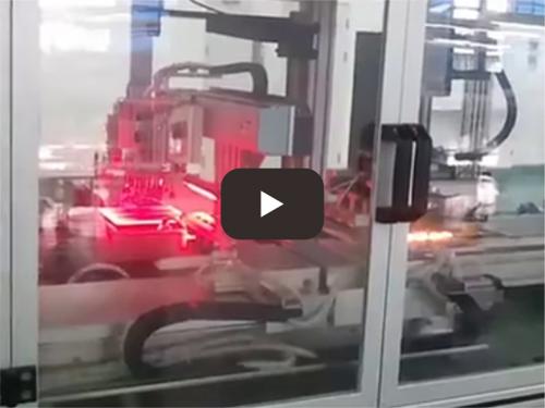 Solar cell automatic welding machine production li