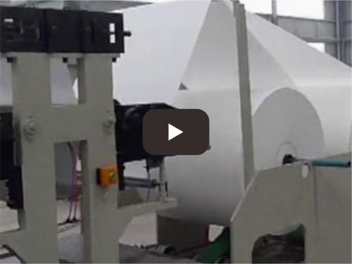 Automatic facial tissue production line