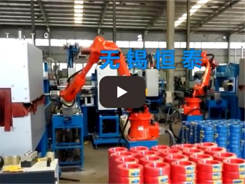 Wire cuff packaging production line