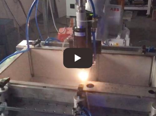 Robotic laser welding manual pot