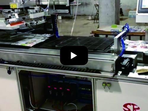 Automatic screen printing machine production line