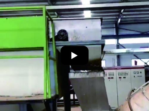 Greenhouse film plastic cleaning granulation produ