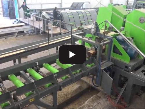 Wood processing production line