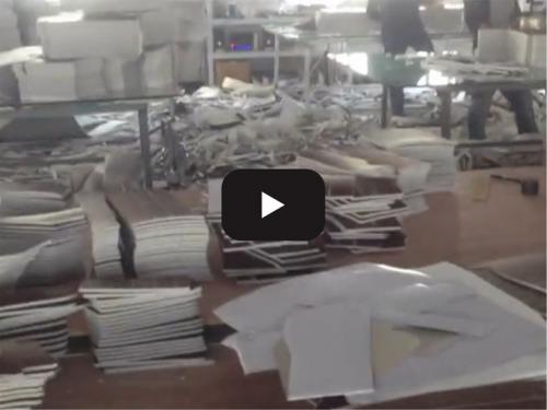 Leather mat production line