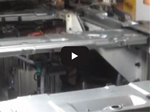 Sheet metal chassis automatic welding production l