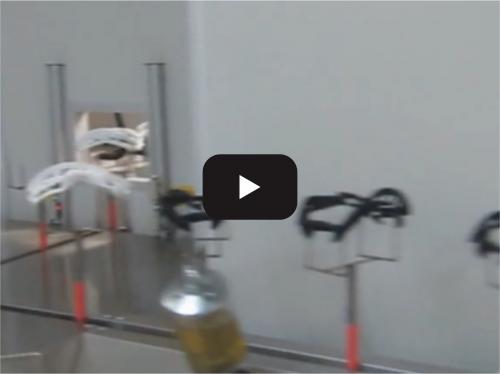 Ski glasses frame robot painting production line