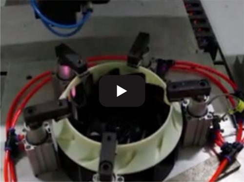 Plastic laser welding production line