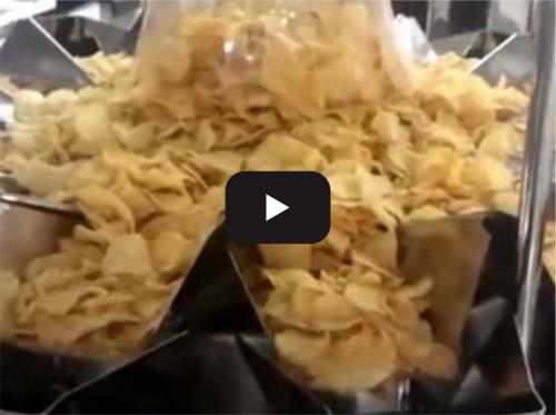 Potato chip packaging line