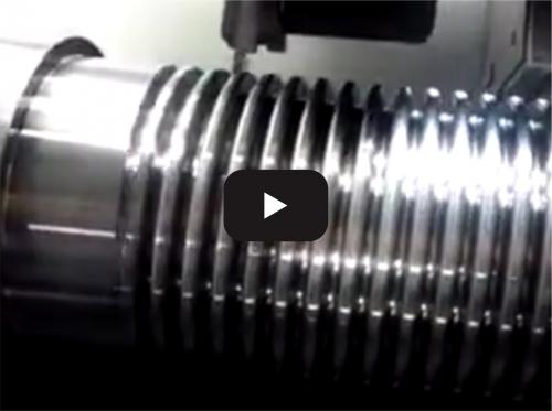 CNC lathe machining circular oblique thread