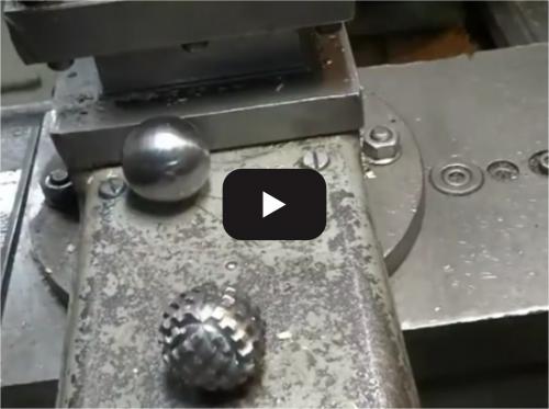 CNC lathe to cut metal ball