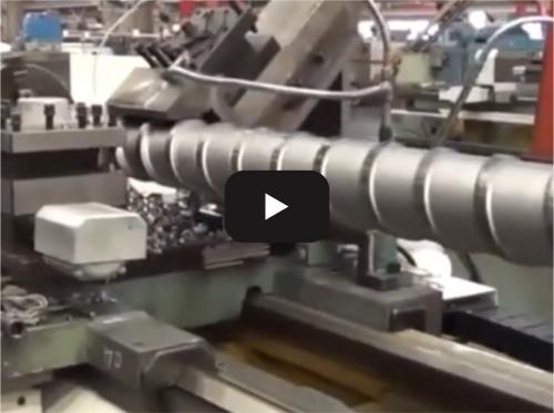 Injection molding machine screw processing CNC lat