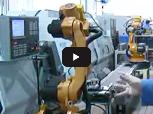 Industrial robot workshop automation application