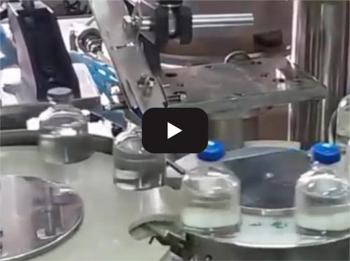 Glass bottle automatic filling production line