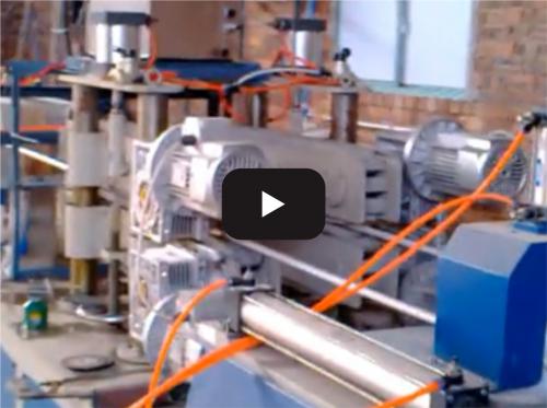 PVC one out two threading pipe production line